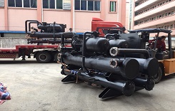 400HP double compress0r double system water cooled water chiller