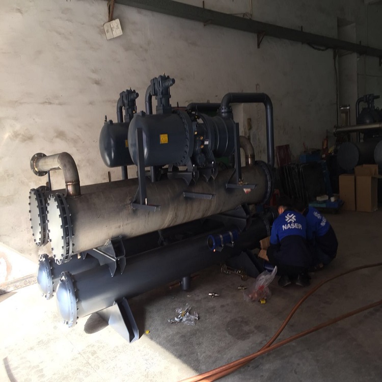 400HP double compress0r double system water cooled water chiller