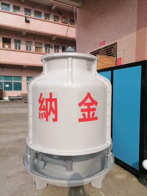 23.4m³/h Flow Industrial Round Water Towers Cooling Tower For Industrial plastic Chiller 